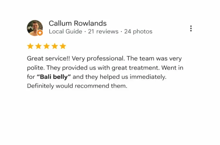 IV Bali Belly - testi 1